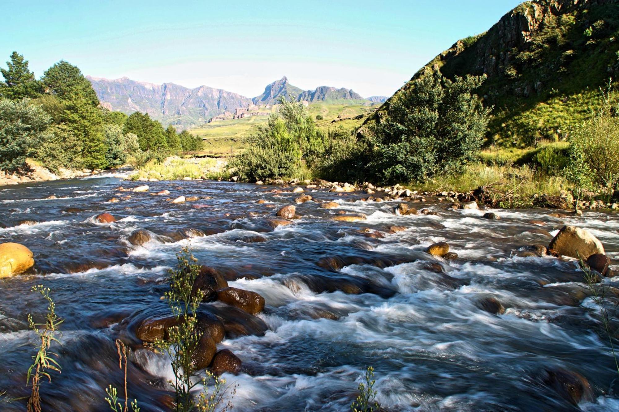 Gooderson Leisure Riverbend Chalets Self Catering And Timeshare Gold Crown Resort Drakensberg Garden Exteriör bild